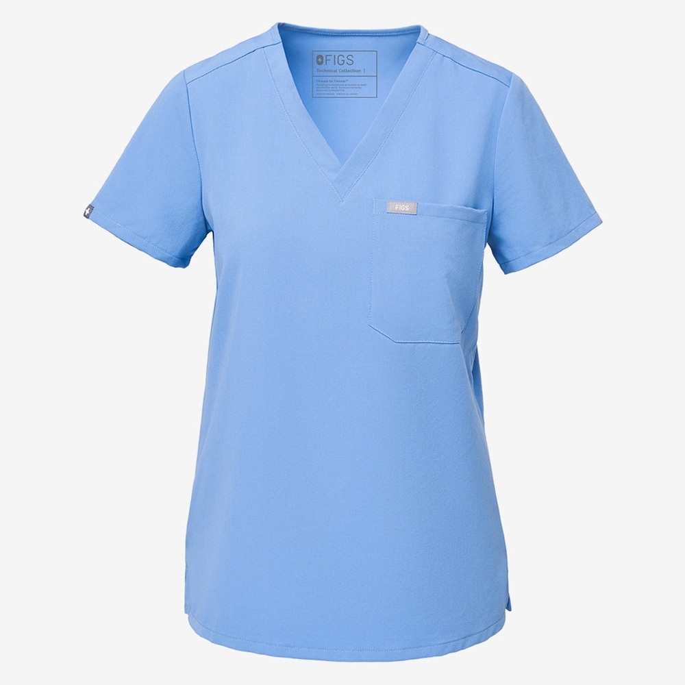 FIGS Ceil Blue Catarina One-Pocket Scrub Top